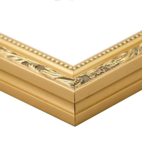 Bogato zdobiona złota ramka makówka - 7