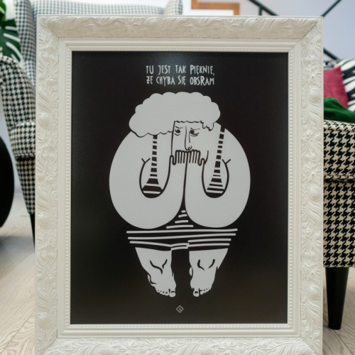 Biała matowa z ornamentem - 4