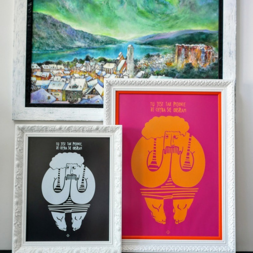 Biała matowa z ornamentem - 5