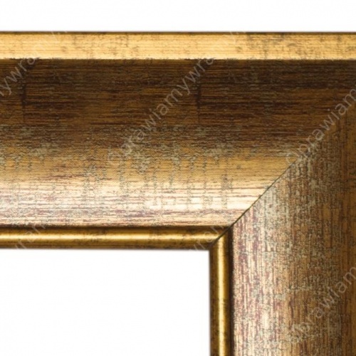 Postarzana złota rama - 5