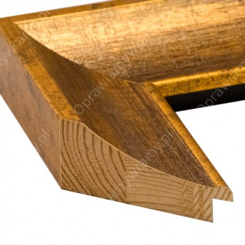 Postarzana złota rama - 4