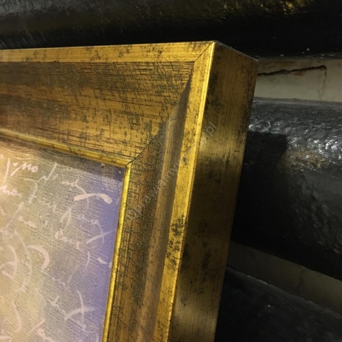 Postarzana złota rama - 2