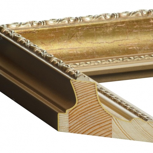 Stare złoto ramka do lustra - 2