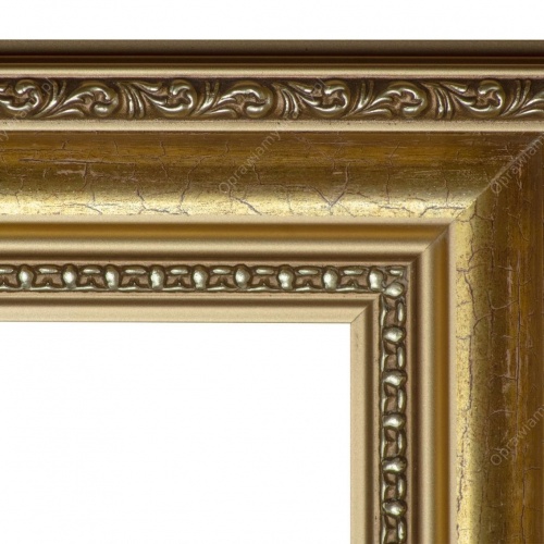 Stare złoto ramka do lustra - 3