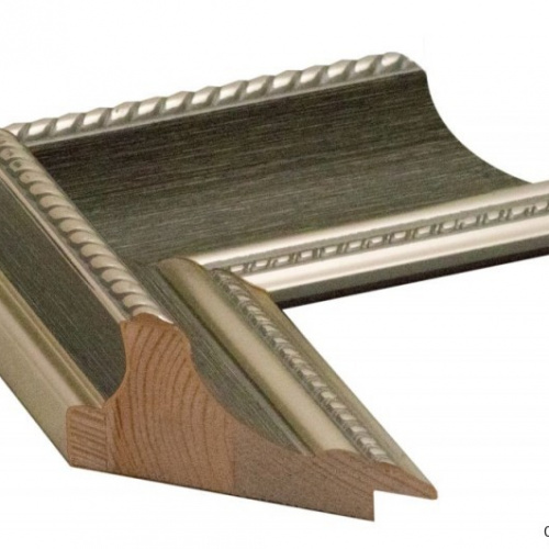 Ciemna zieleń i srebro rama - 2