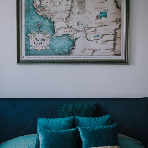 Ciemna zieleń i srebro rama - 7