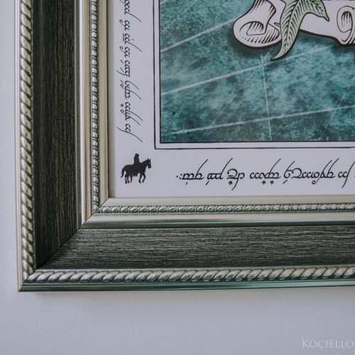 Ciemna zieleń i srebro rama - 3