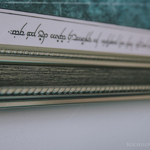 Ciemna zieleń i srebro rama - 8