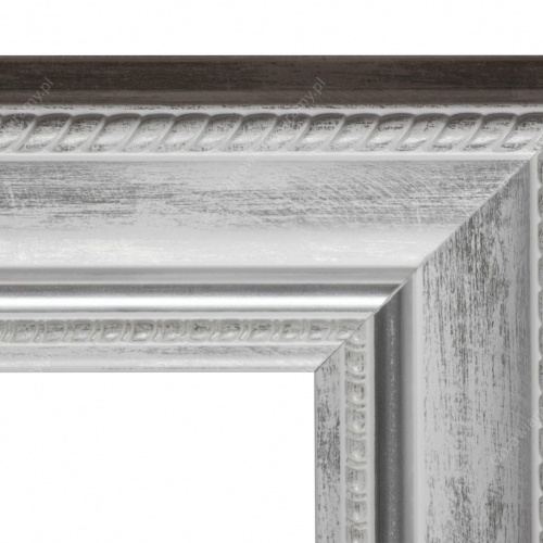 Ozdobna biała przecierana - 3