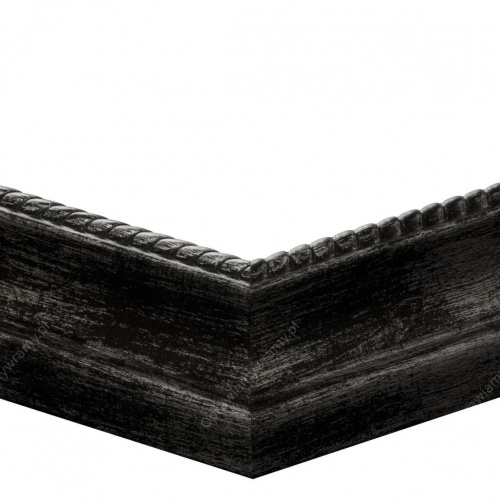 Ozdobna czarna przecierana - 4