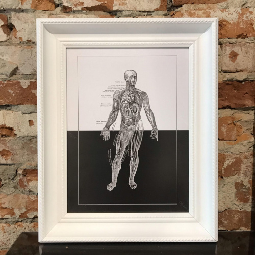 Biała matowa ozdobna - 2