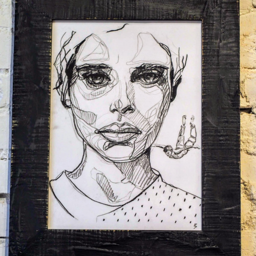 Czarna rama styl skandynawski - 2