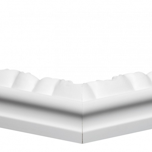 Biała rama z ornamentem do lustra - 4