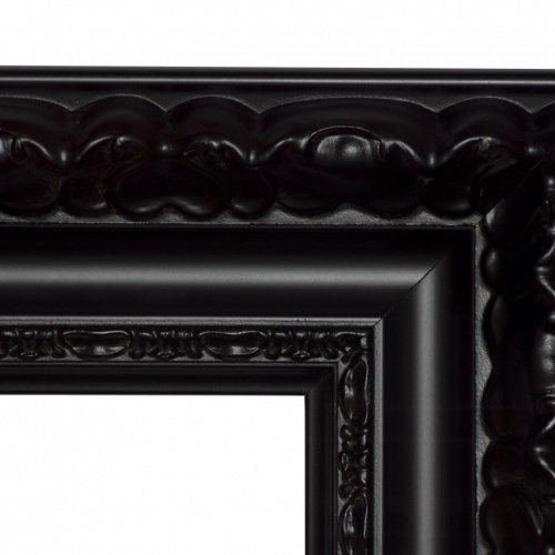 Czarna rama z ornamentem do lustra - 3