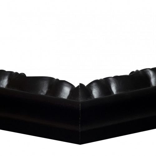 Czarna rama z ornamentem do lustra - 4