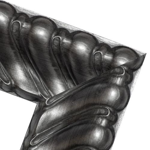 Srebrna rama art deco