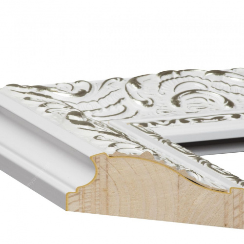 Biało-srebrna glamour rama - 2