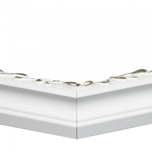 Biało-srebrna glamour rama - 4