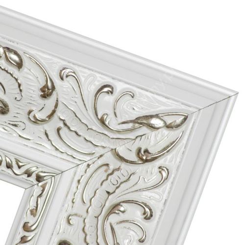 Biało-srebrna glamour rama