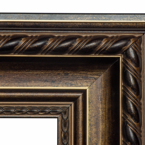 Brązowa przecierana rama - 3