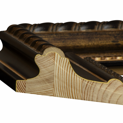 Brązowa przecierana rama - 2