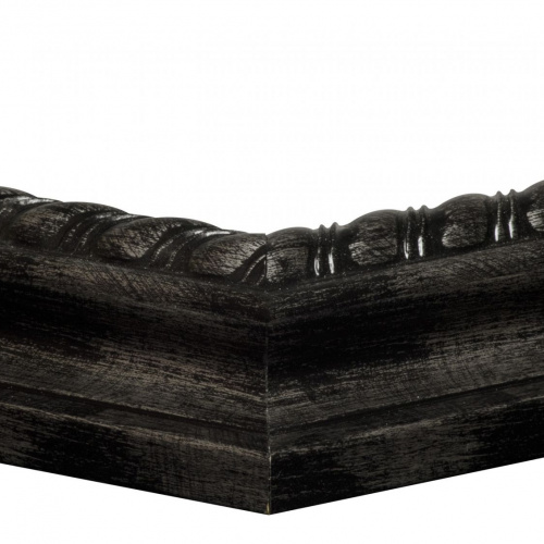 Czarna przecierana na srebro rama - 4