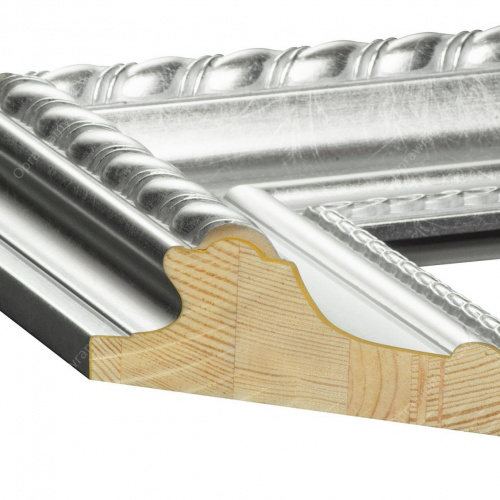 Barokowa srebrna rama do lustra - 2