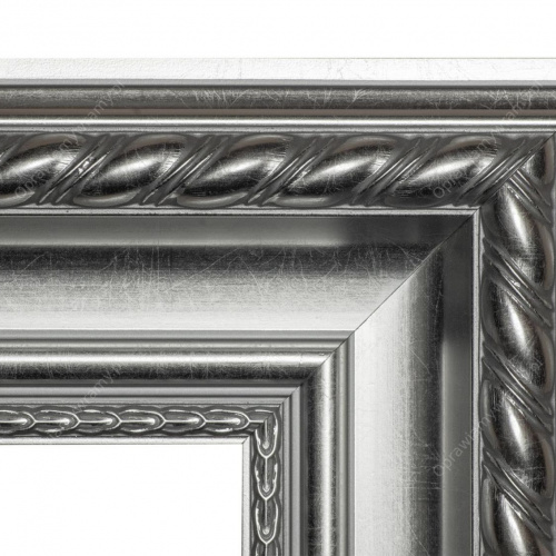 Barokowa srebrna rama do lustra - 3
