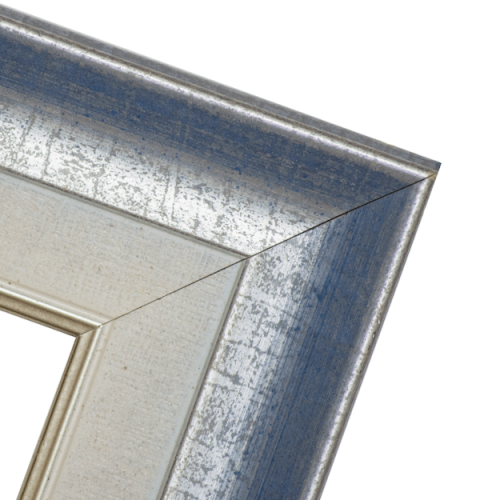 Szeroka niebiesko biała